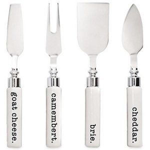 🎁 Indigo Round Chopping Board + Cheese 4 Piece Set